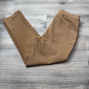 J&L Atelier Women's Tan Straight Leg Career Pants Size Medium